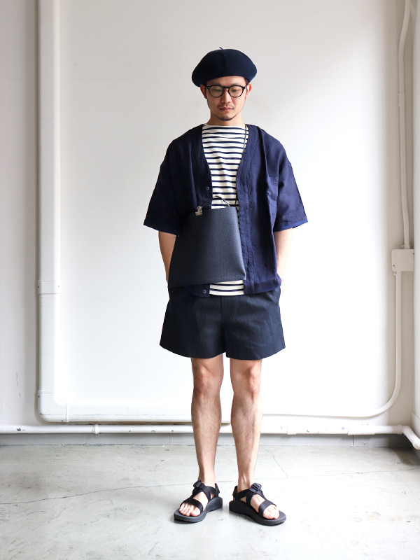maillot　Linen S/S Cardigan Shirt-Tee (リネンショートスリーブカーディガンシャツTee)　MAS-17215