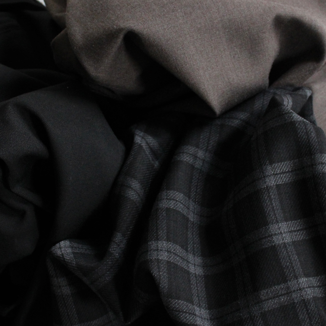 Dark Grey Flannel Fabric