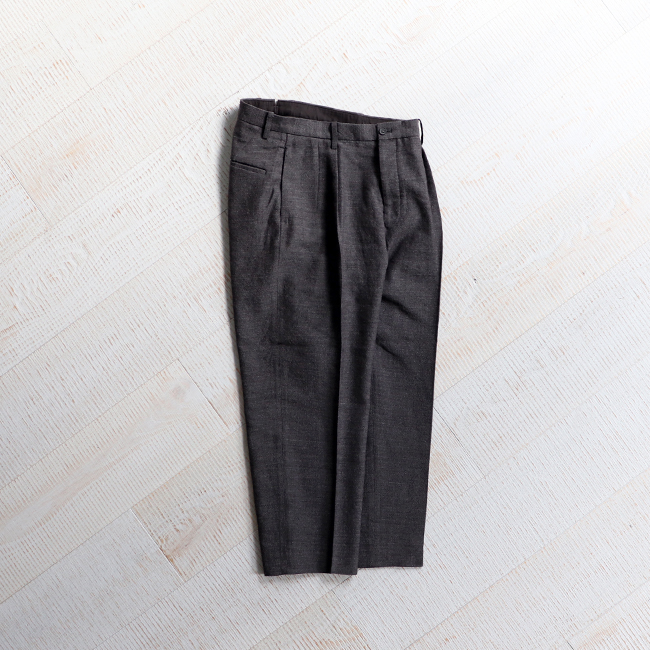 Phlannel Arles Wool Linen Cropped Trousers | STRATO BLOG