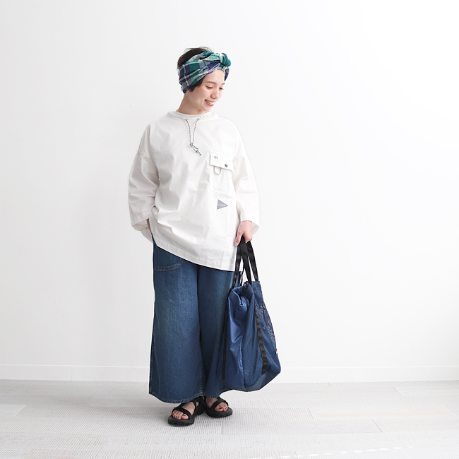 and wander(アンドワンダー) dry rip long pullover | STRATO BLOG