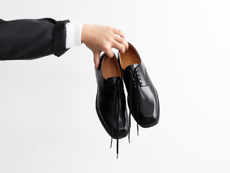 AURALEE LEATHER SHOES MADE BY FOOT THE COACHER -BLACK | STRATO BLOG