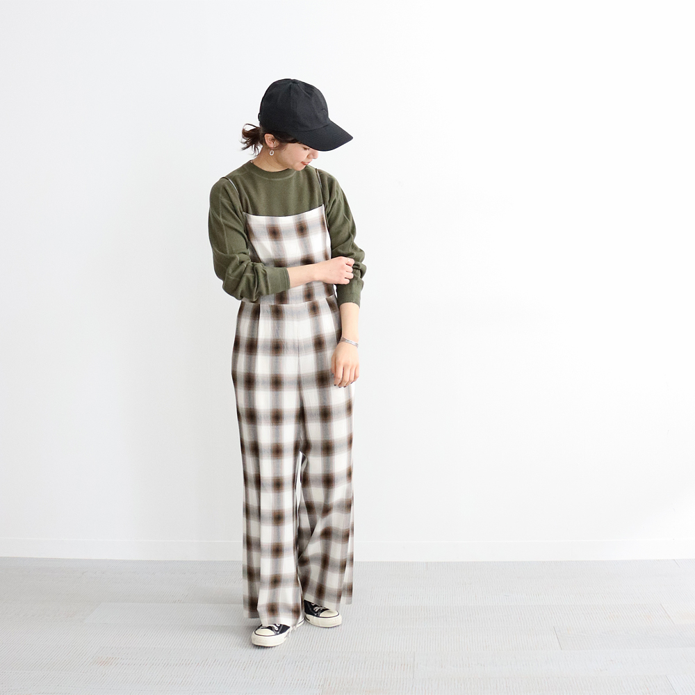 PHEENY(フィーニー) Rayon ombre check all-in-one | STRATO BLOG