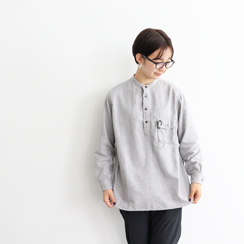 and wander(アンドワンダー) thermonel pullover shirt | STRATO BLOG
