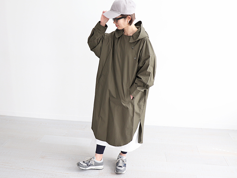 Mizuiro Ind ミズイロインド フーデットプルオーバーワンピース