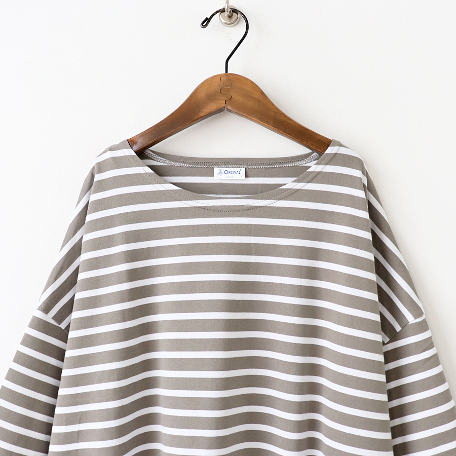 Orcival オーシバル 半袖フレアーワンピース