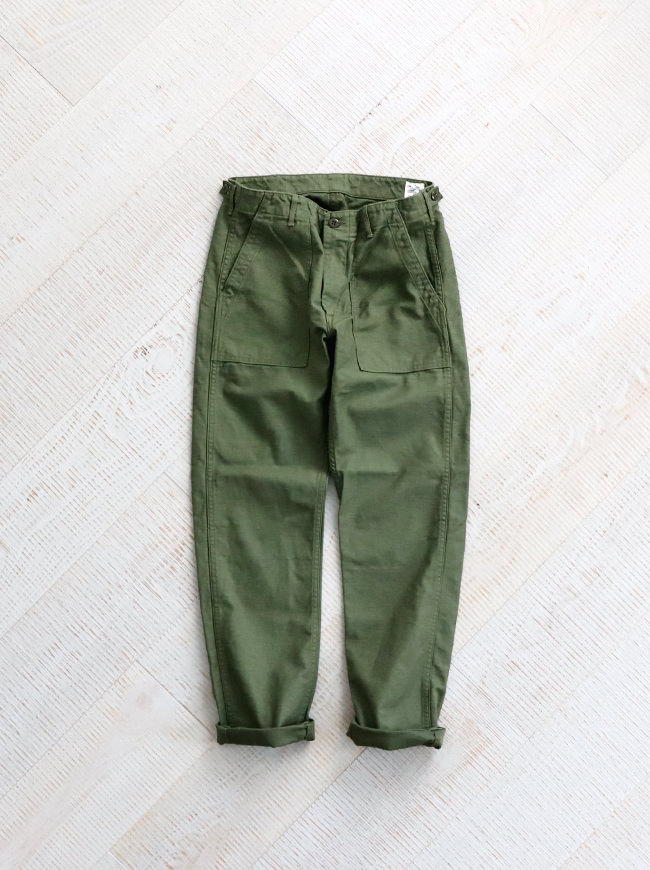 orSlow　Slim Fit Fatigue Pants -Green