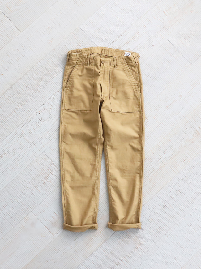 orSlow　Slim Fit Fatigue Pants -Khaki