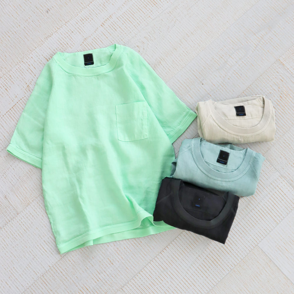 maillot　Linen Pocket Shirt-Tee (リネンポケットシャツTee)　MAS-16232