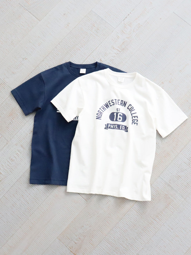 A Vontade　7.5oz Tube S/S T-Shirts -NORTHWESTERN COLLEGE- ナイモノねだり