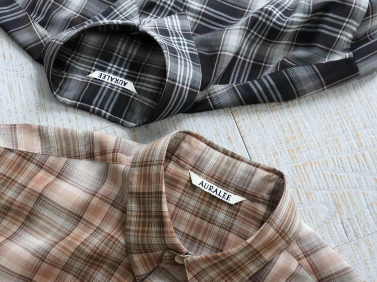 AURALEE WOOL RECYCLED POLYESTER CLOTH SHIRTS | STRATO BLOG