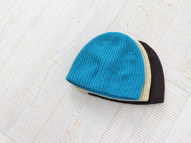 unfil (アンフィル) blueface&cashmere beanie