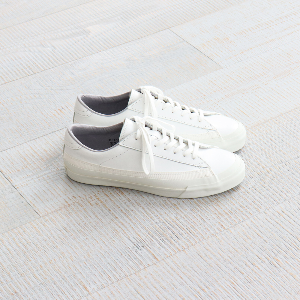 ASAHI　BELTED LOW LEATHER - WHITE